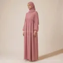 Abaya longue en soie de Médine REF: RO2379PK