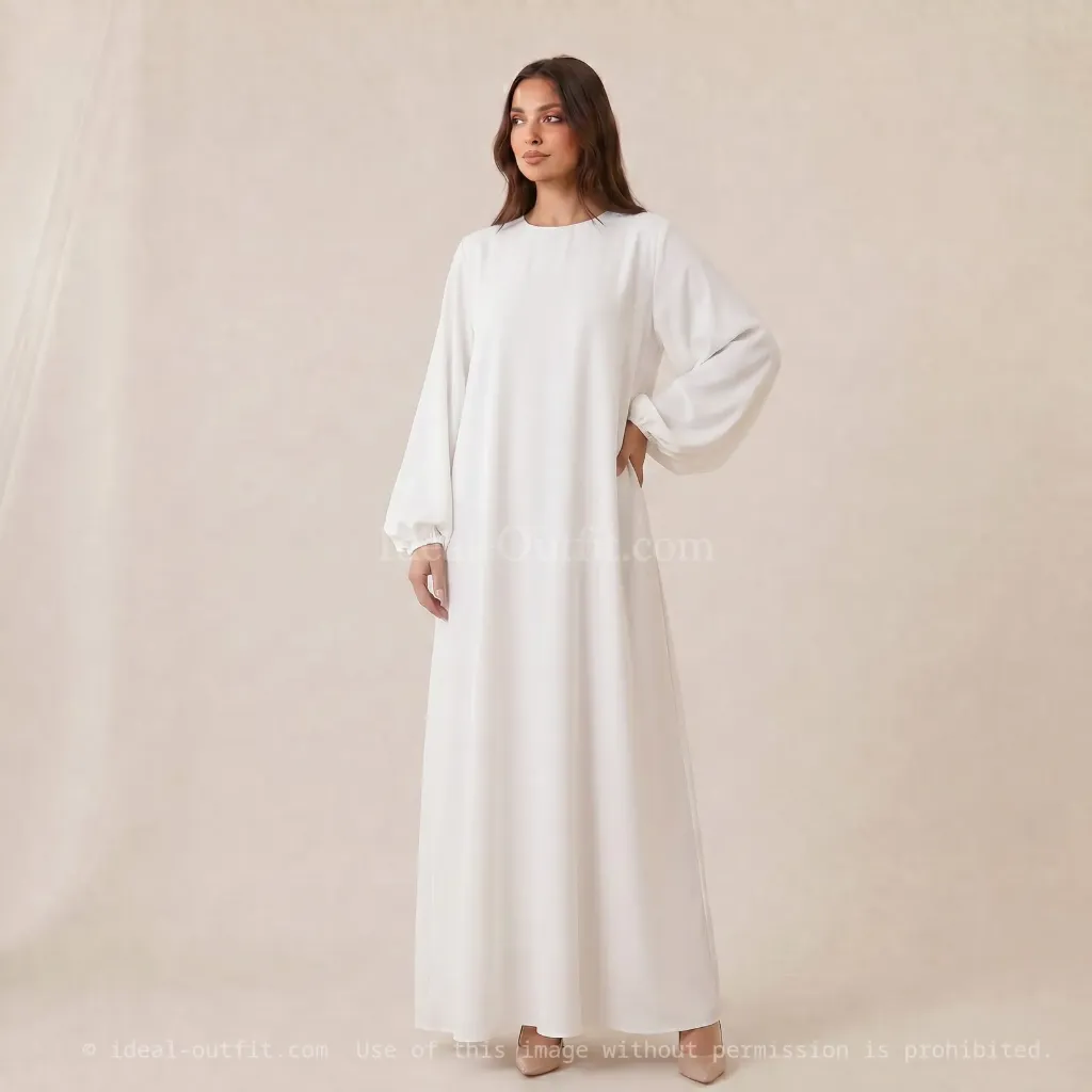 Robe abaya en soie de Médine Ro2370pk