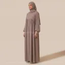 Abaya longue en soie de Médine REF: RO2379PK