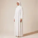 Abaya longue en soie de Médine REF: 2379PK