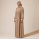 Abaya longue en soie de Médine REF: 2379PK