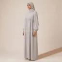 Abaya longue en soie de Médine REF: 2379PK