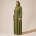 Abaya longue en soie de Médine REF: RO2379PK