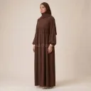 Abaya longue en soie de Médine REF: RO2379PK