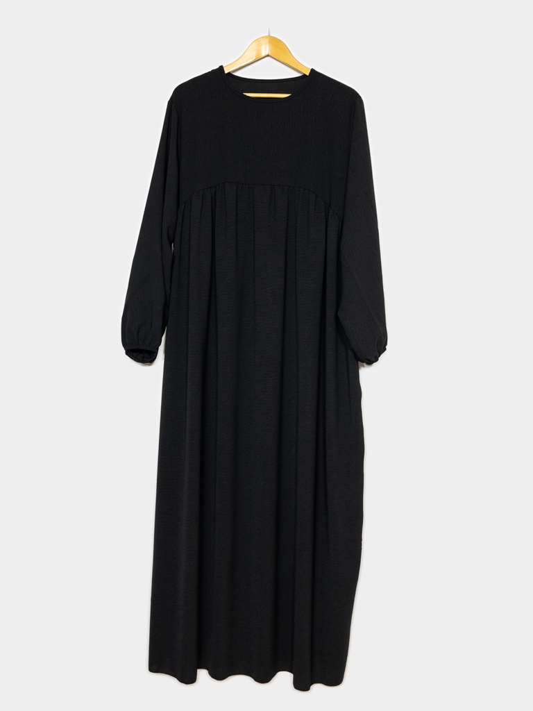 Abaya longue femme REF: RO2326JAZZ (Black)