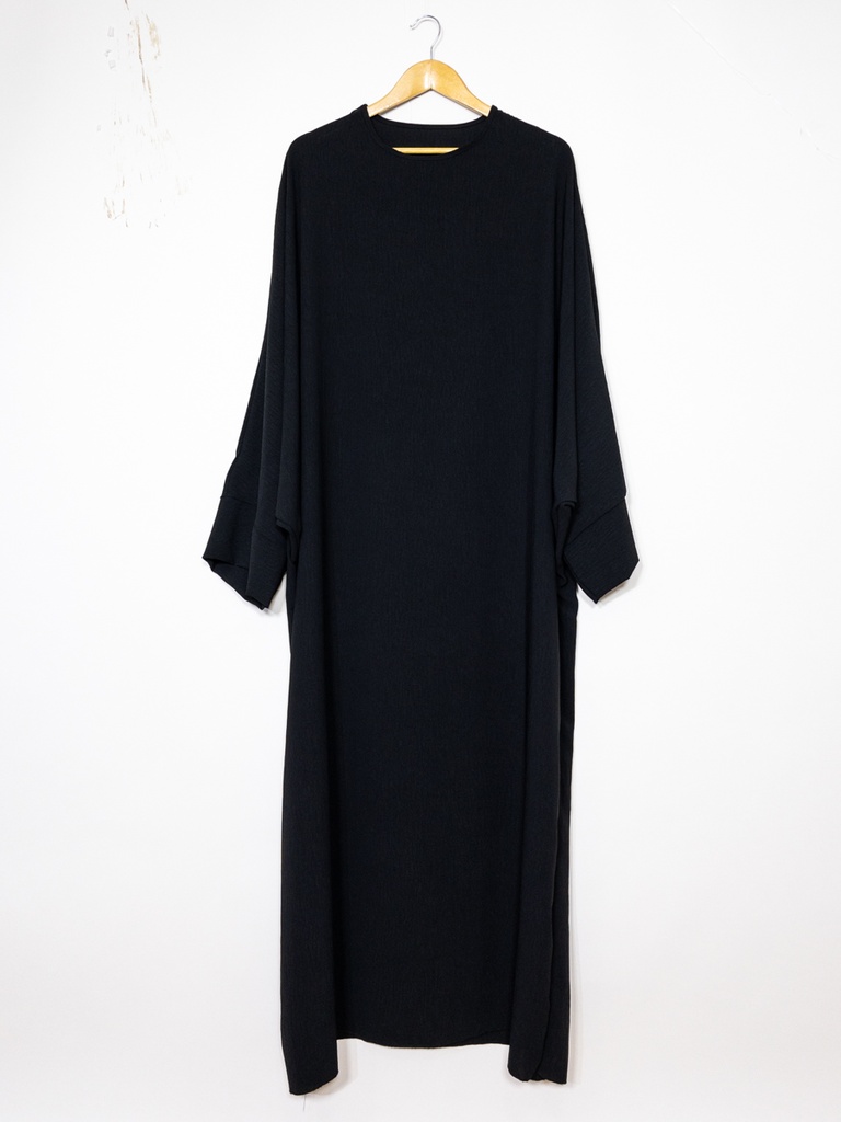 Abaya longue femme REF: Ro2331jazz (Noir)