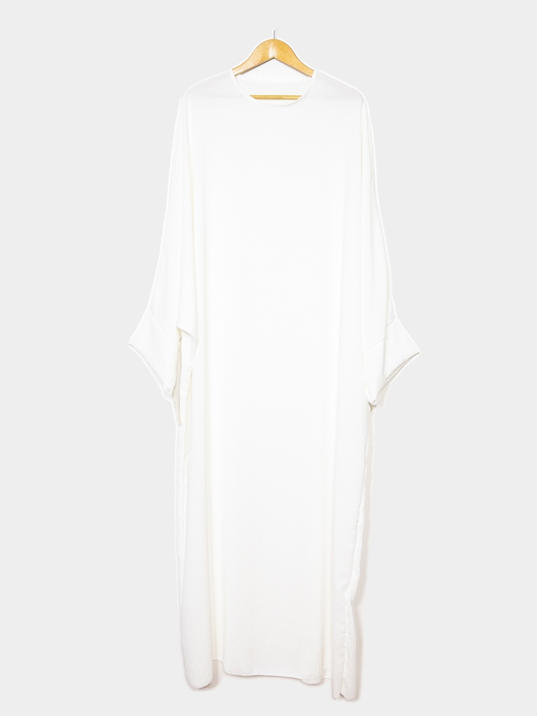 Abaya longue femme REF: Ro2331jazz (Blanc)