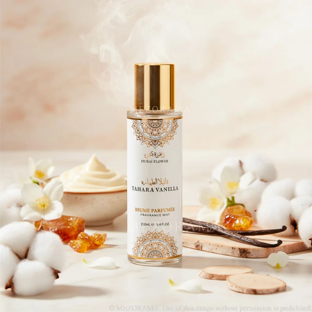 Musc Blanc Linge Frais, Tahara Vanilla, Brume Parfumée, 250 ML