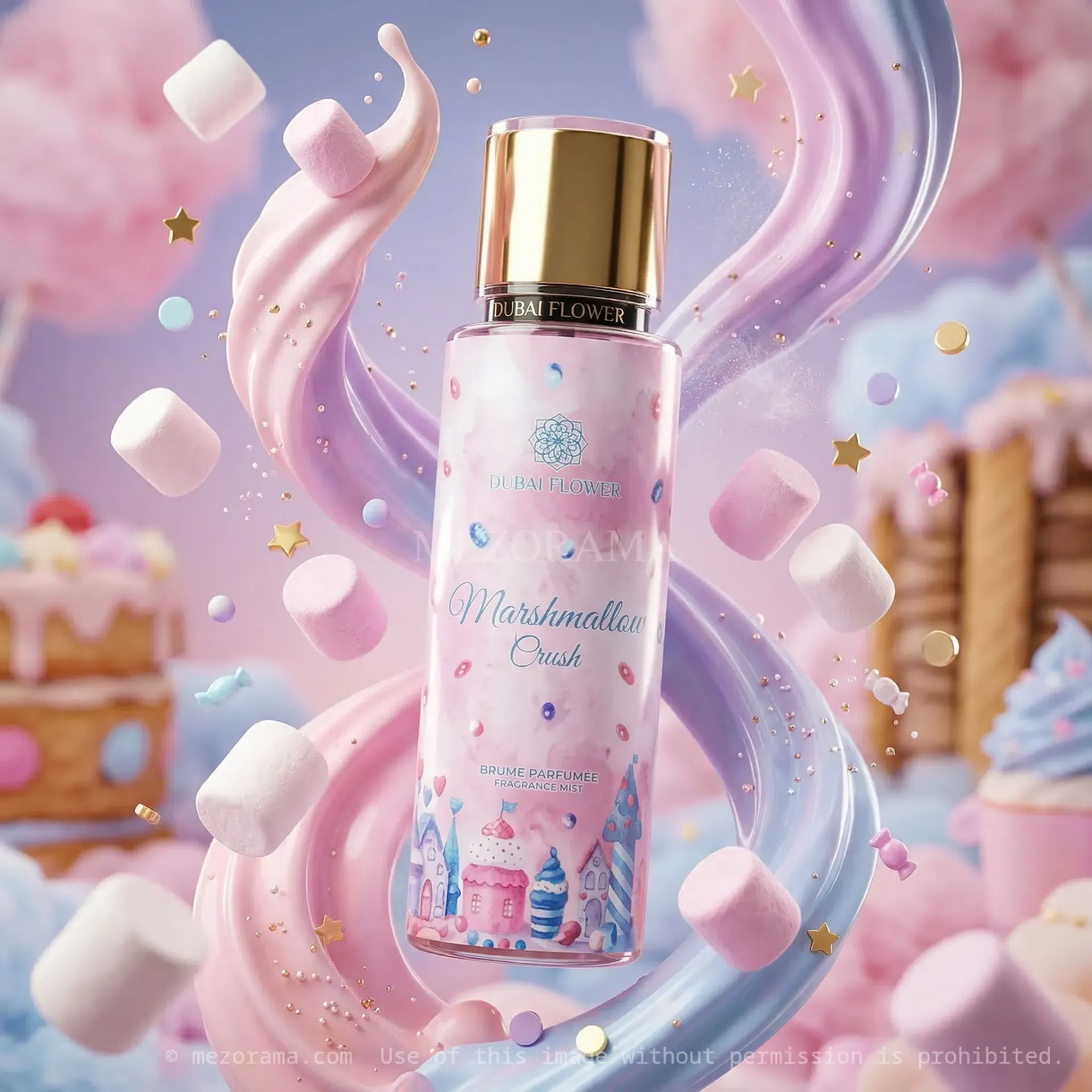 [PF_DF_MARSHMALLOW_35ML] Parfum gourmand et sucré, Dubai Flower Marshmallow Crush, Brume Parfumée