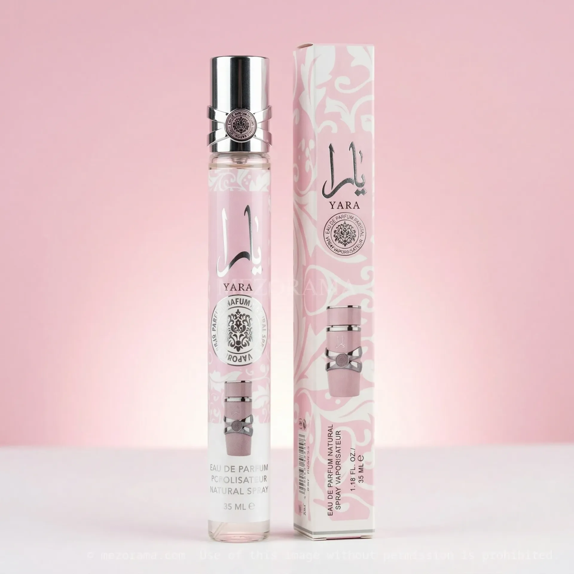 Sillage gourmand et sucré, Yara Rose, Eau de Parfum, Format voyage, 35 ml