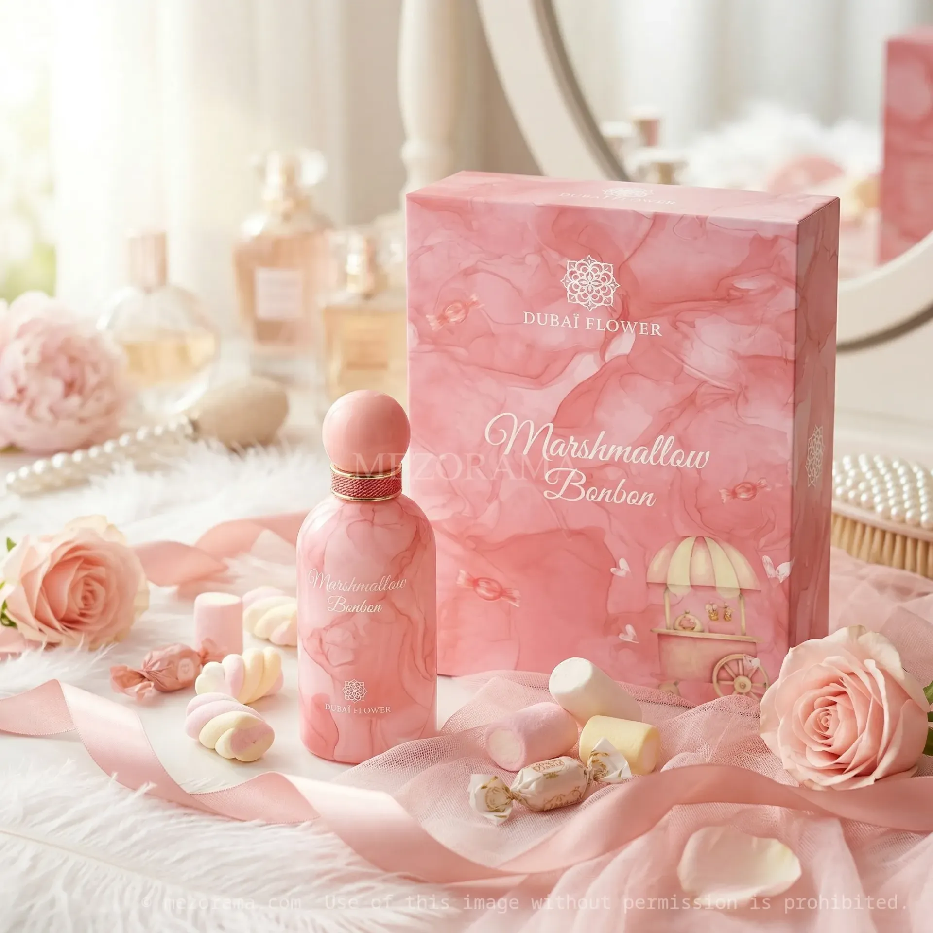 [DF_MARSH_BONBON_100ML] Sillage sucré irrésistible, Marshmallow Bonbon, Dubaï Flower, Parfum femme, 100ML
