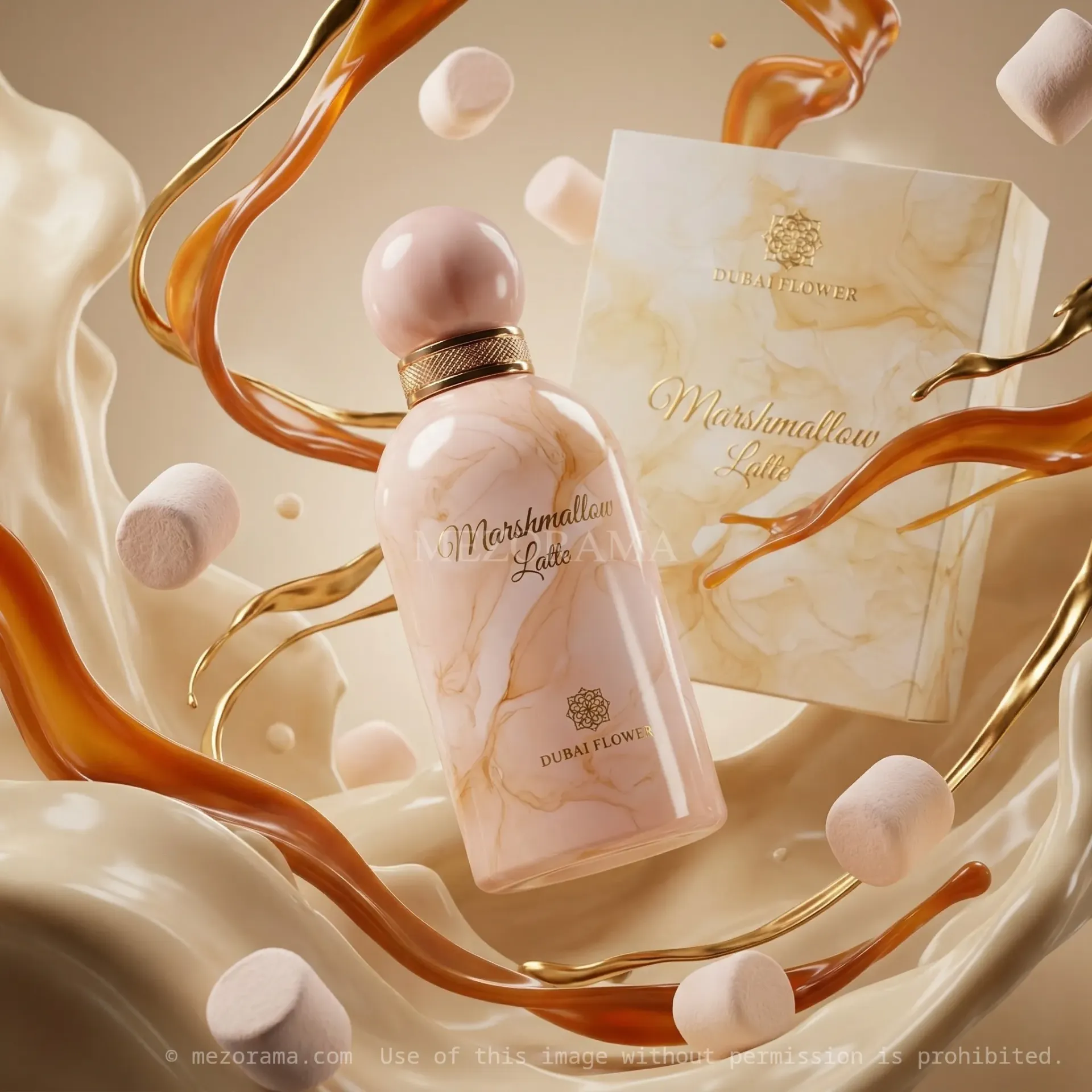 [DF_MARSH_LATTE_100ML] Parfum gourmand réconfortant, Marshmallow Latte, Dubaï Flower, Eau de Parfum,100ML