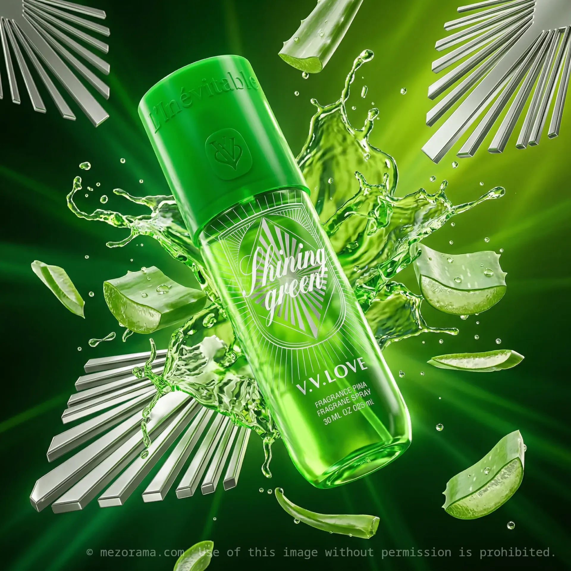 [BR_SHINING_GREEN_150ML] Fraîcheur vive et légère, V.V.LOVE, Shining Green, Brume parfumée pour le corps, 150ml