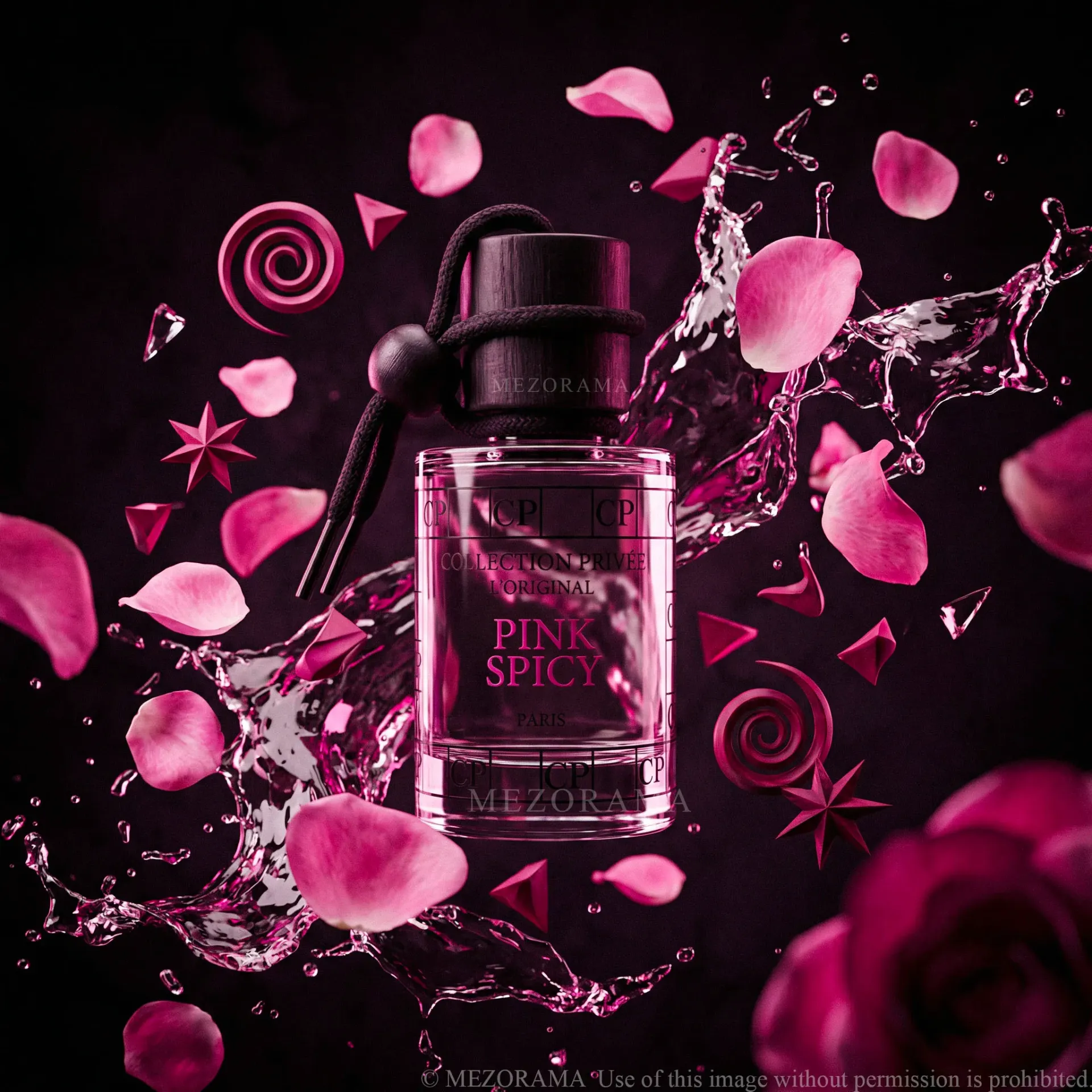 [PFV_CP_PINK_SPI] Parfum Voiture, Senteur Pink Spicy, Florale Épicée, Diffuseur Suspendu