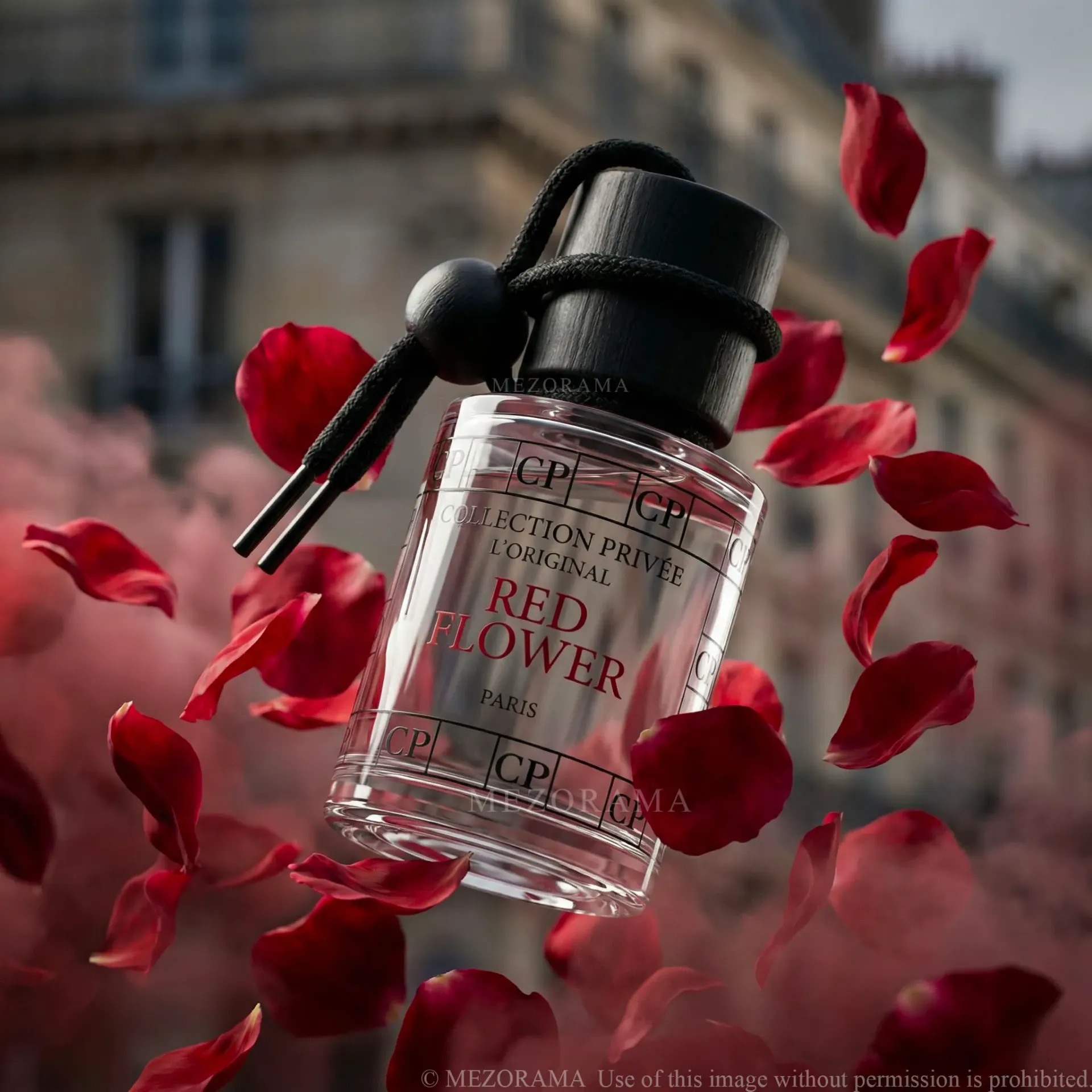 [PFV_CP_RED_FLOW] Parfum Voiture, Red Flower, Diffuseur Suspendu, 10ml