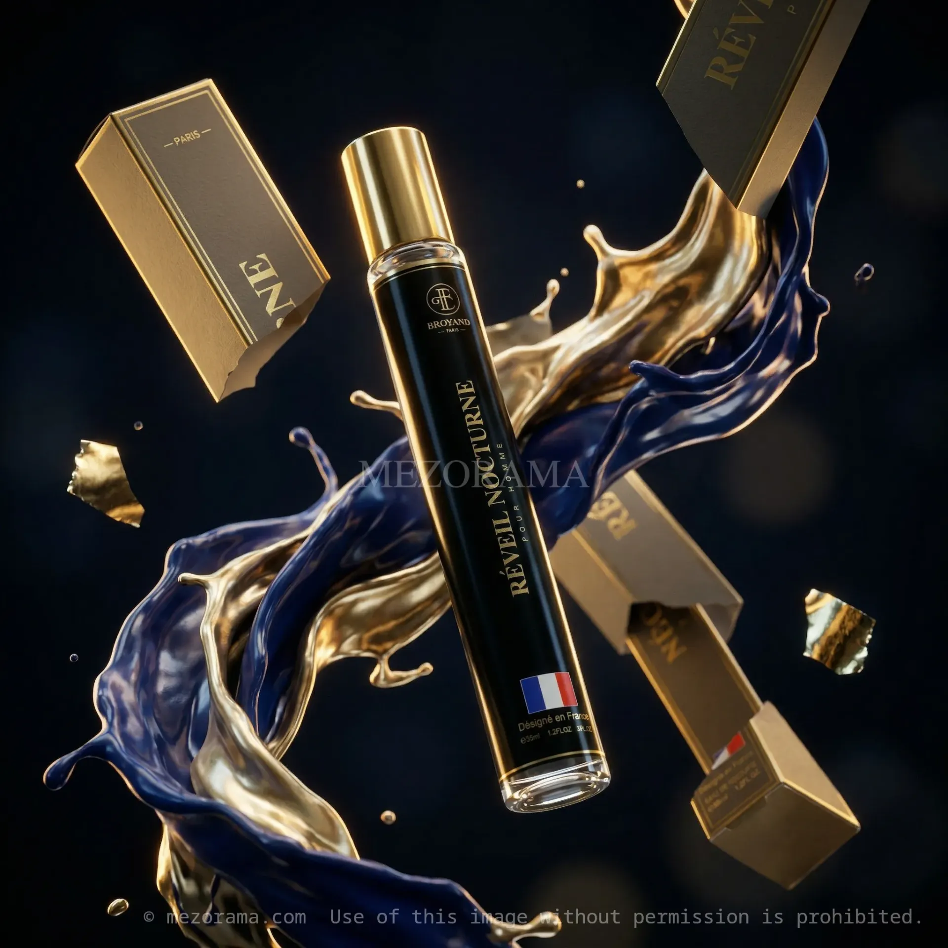 [PF_REVEIL_NOCTURNE_35ML] Élégance nocturne nomade, Réveil Nocturne, Eau de Toilette, Parfum homme, 35ml