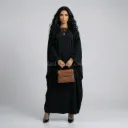 Abaya longue femme REF: RO2389PK