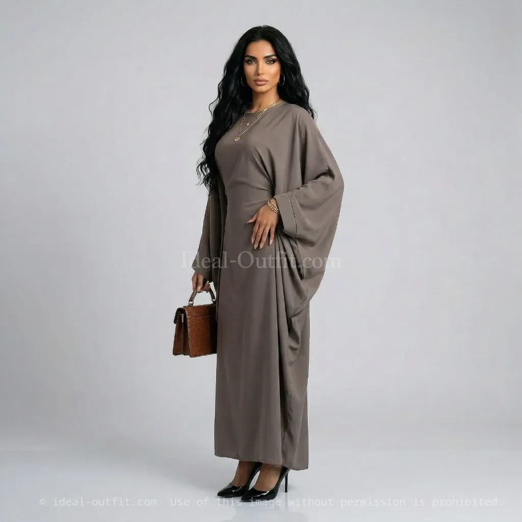 Abaya longue femme REF: RO2389PK