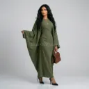 Abaya longue femme REF: RO2389PK
