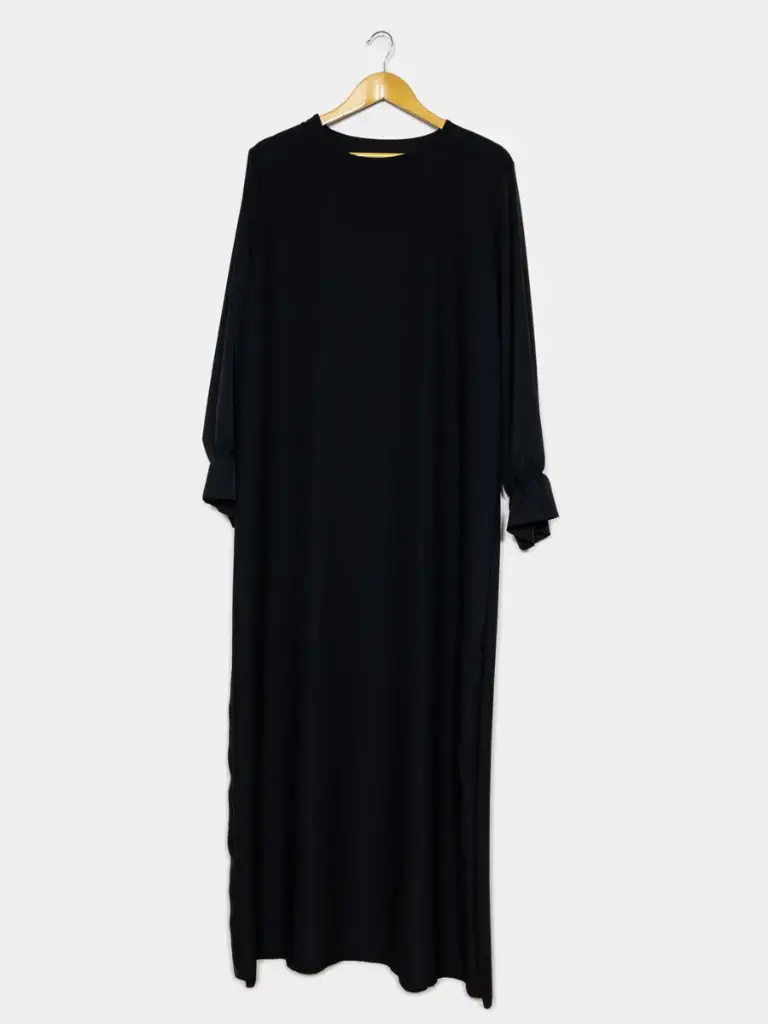 Abaya longue REF: Ro2316pk (Noir)