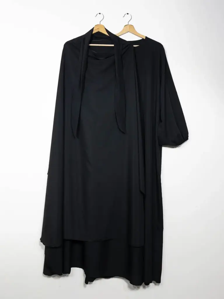 Ensemble 2 pièces en soie de Médine REF: EN2503PK (Black)