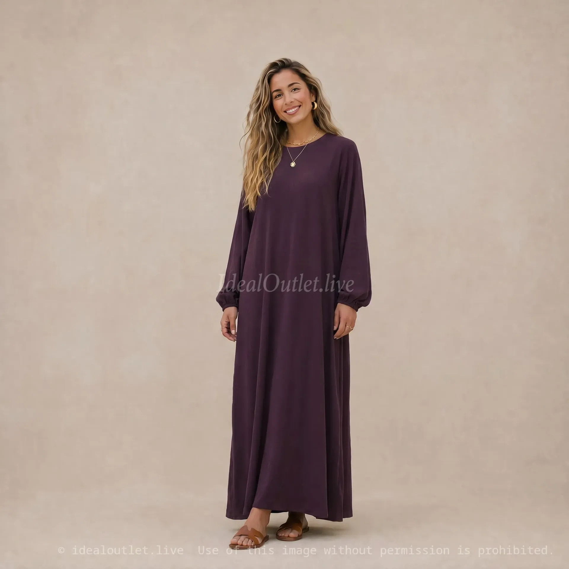 Robe abaya en jazz REF: RO2370JAZZ