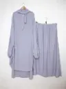 Jilbeb ensemble deux pièces en soie de Médine REF: En2310pk