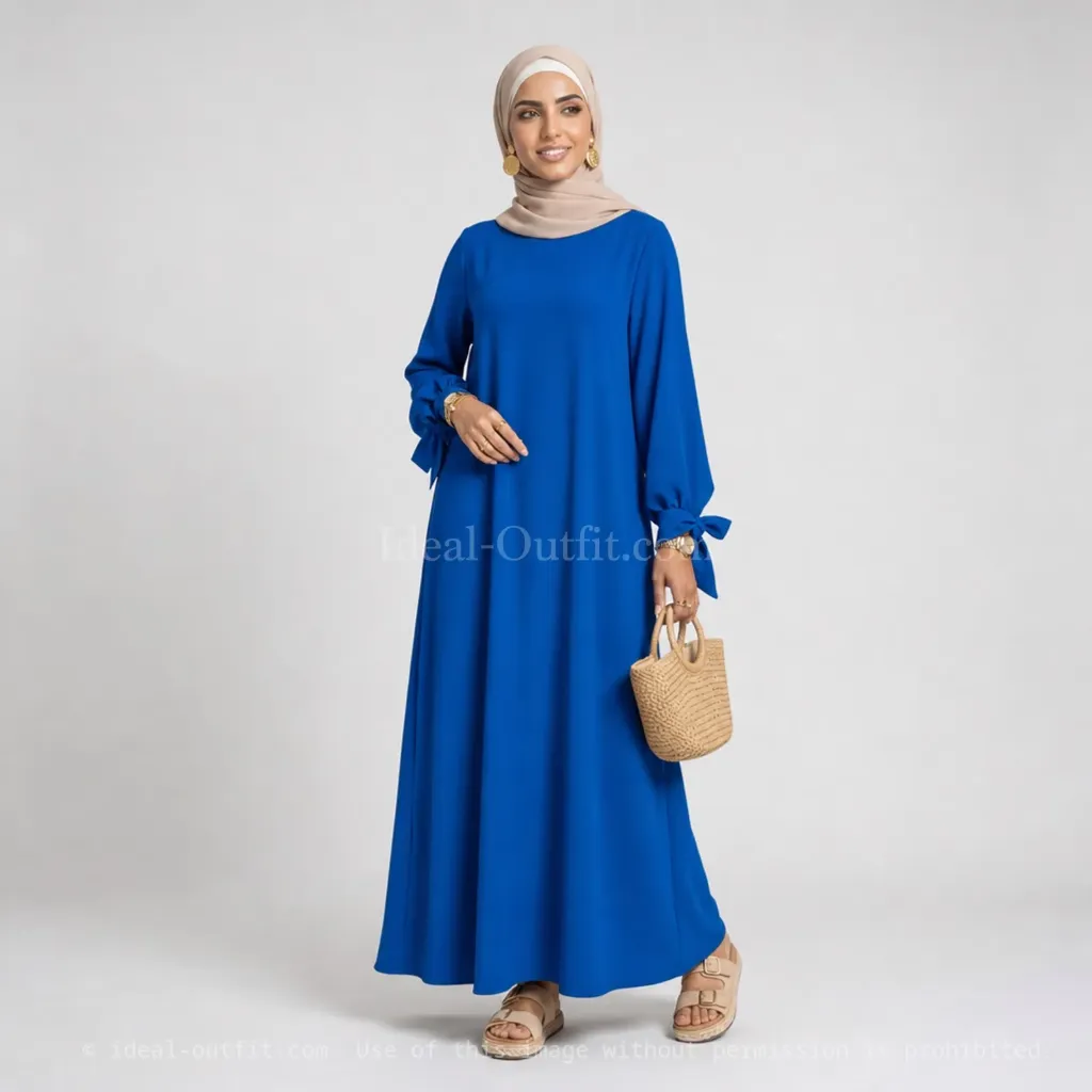 Abaya en soie de Médine REF: RO2378PK
