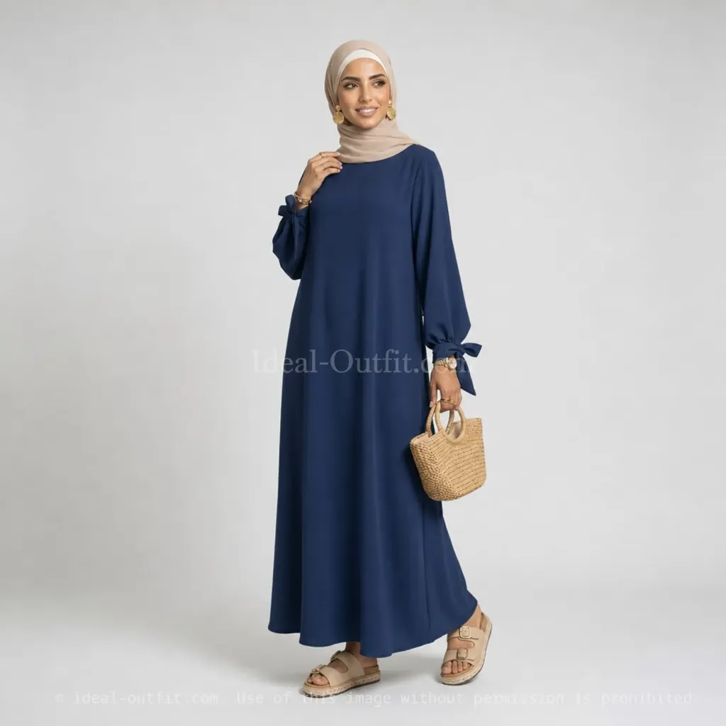 Abaya en soie de Médine REF: 2378PK