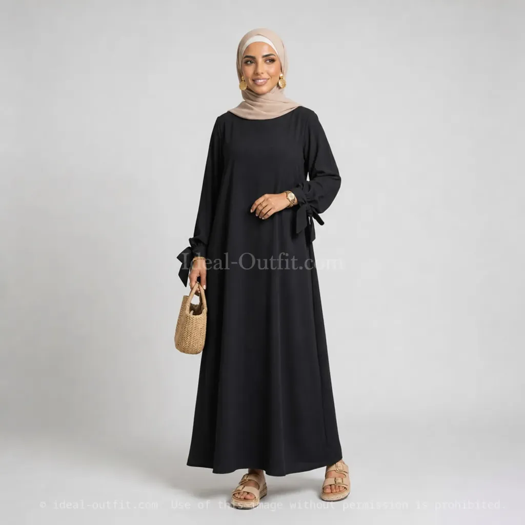 Abaya en soie de Médine REF: 2378PK