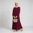 Abaya en soie de Médine REF: RO2378PK