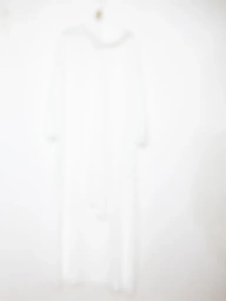 Abaya avec voile intégré en jazz REF: Ro2338jazz (Blanc)