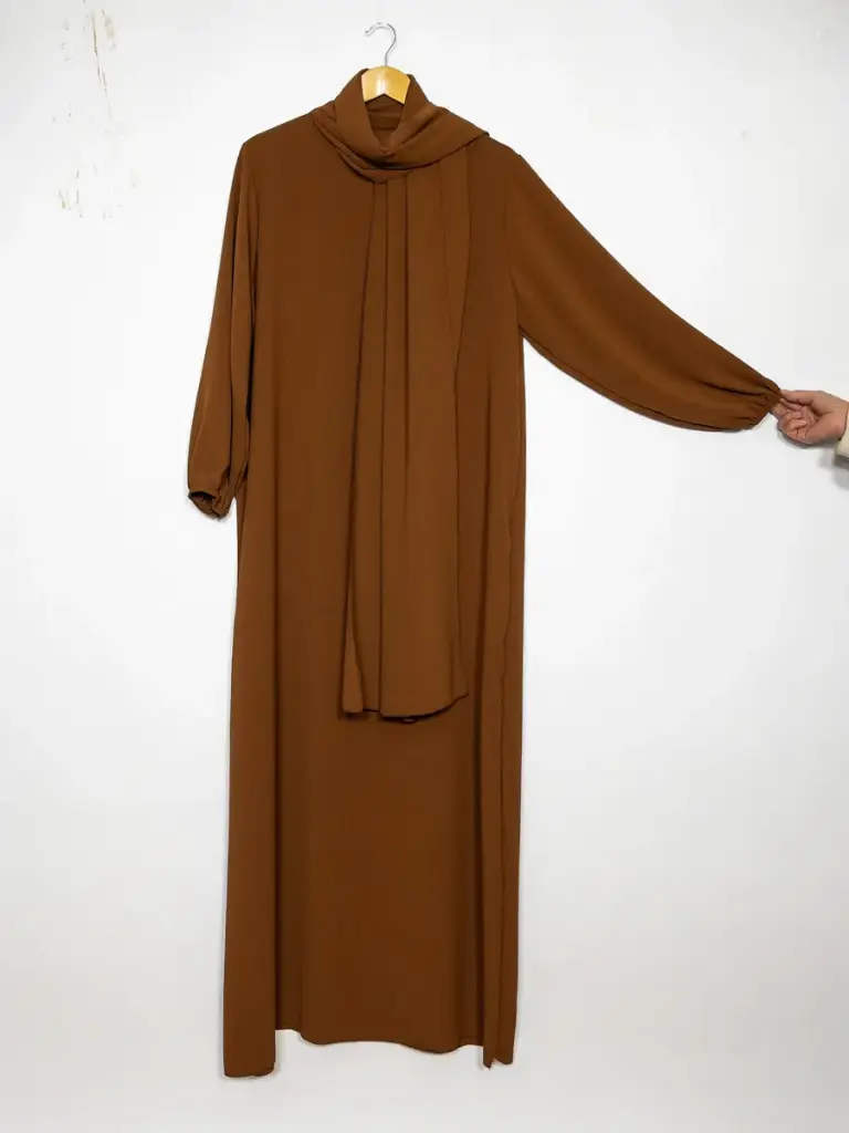 Integrated Hijab Abaya in Jazz Fabric REF: Ro2338jazz