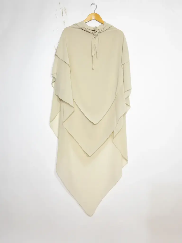 Khimar trois volant pour femme ref:Ca2317