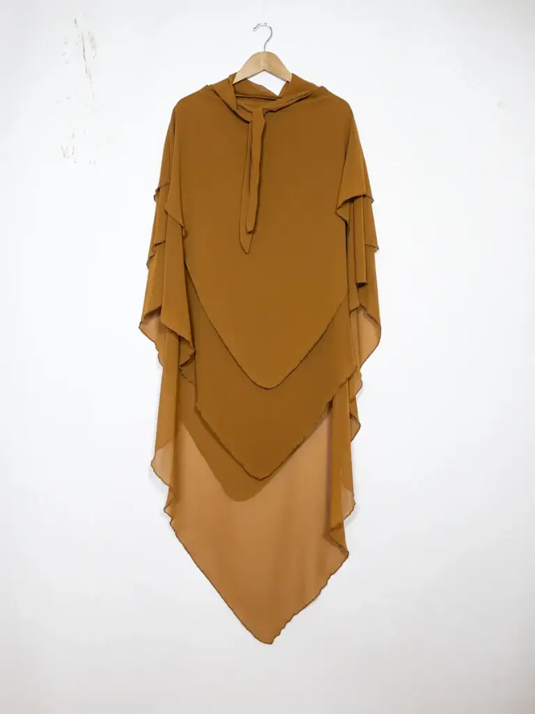 Khimar trois volant pour femme ref:Ca2317
