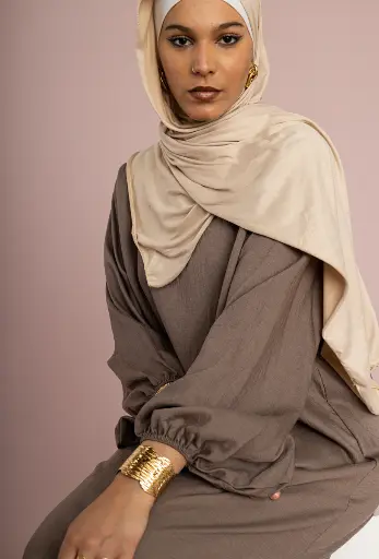 Robe abaya en soie de Médine Ro2370vs