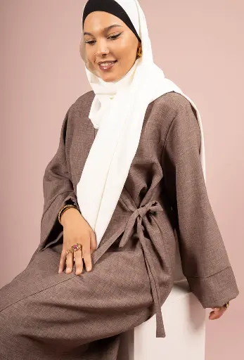Abaya longue large ref:Ro2383LIN 