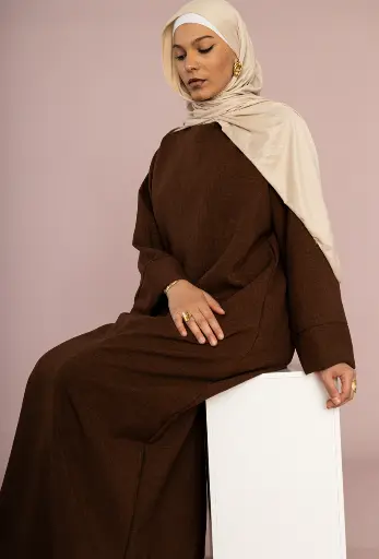 Robe abaya lin pour 185 cm ref:RoL2352LIN 