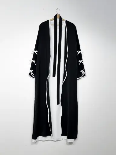 Ensemble kimono et sous abaya REF: EN2507+2353bpk