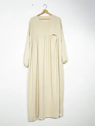 Abaya d'allaitement en jazz ouverture zip REF:RO2512JAZZ