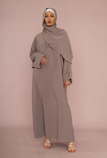 Abaya longue femme REF: RO2381PK