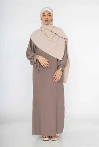Abaya en soie de Médine REF: RO2378PK