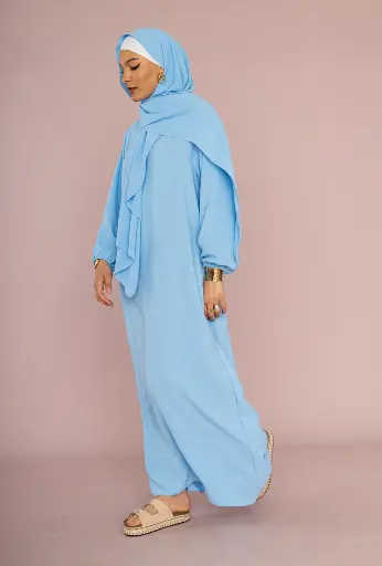 Abaya avec voile intégré en jazz REF: Ro2338jazz